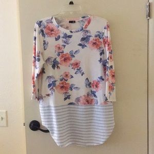 Floral and striped top from Mindy Mae’s Never worn